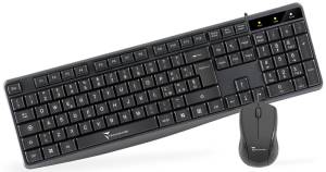 Techmade Kit Tastiera + Mouse Con Filo TM-KM002 Black