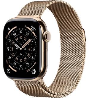 Apple Watch Serie 11 Cell 42mm TC/Gold Loop Milanese ITA MF8Y4QL/A