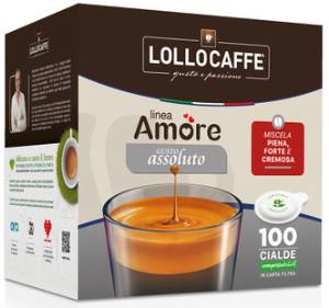 Lollocaffè Box Cialde Amore Assoluto 44mm 100pz