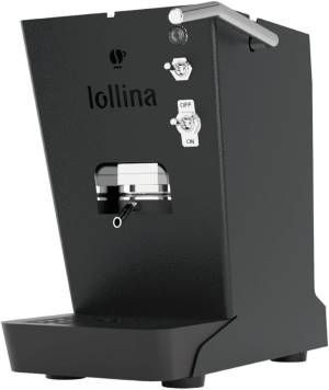 Lollocaffè Lollina+ Macchina da Caffè Nera + 40 Cialde 44mm