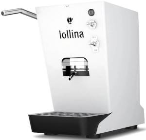 Lollocaffè Lollina+ Macchina da Caffè Bianca + 40 Cialde 44mm