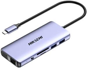 Hiksemi Hub HS-HUB-DS11 11 in 1 Hdmi 4k VGA SD Micro SD Fast Charge