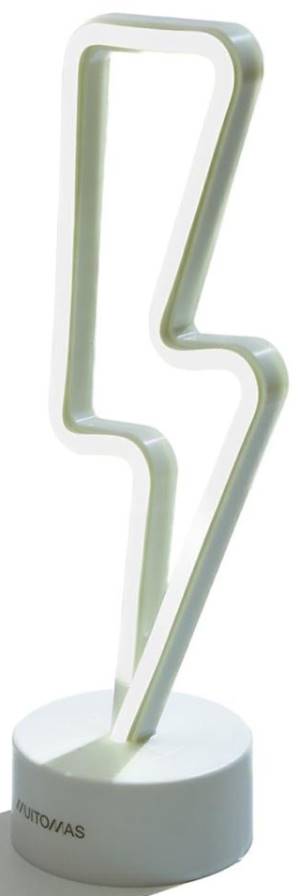 Muitomas Lampada Led Neon Bolt Type-C Bianco