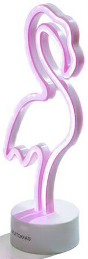 Muitomas Lampada Led Neon Flamingo Type-C Rosa