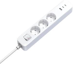 Xiaomi Multipresa PowerStrip 3 Schuko + 3 USB 16A/250V 1.4M White