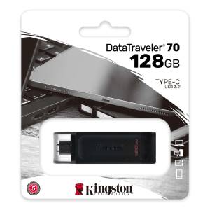 Kingston Pendrive USB-C 3.2 128GB DT70/128GB Black