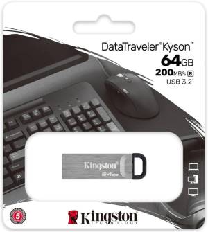 Kingston Pendrive USB-A 3.2 64GB DTKN/64GB Kyson Argento