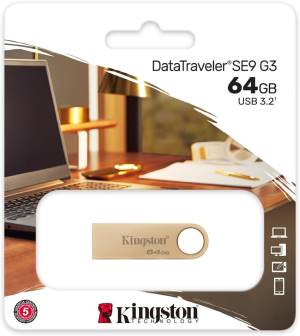 Kingston Pendrive USB-A 3.2 64GB DTSE9G3/64GB Gold