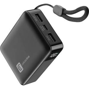 Cellularline Powerbank Mini 10000mAh Lcd Fast 20w 2 Usb-C/1 Usb-A