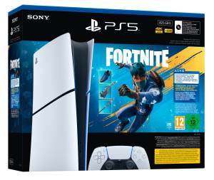 PS5 Console 825GB Digital Ed White + Fortnite Flowering Chaos ITA