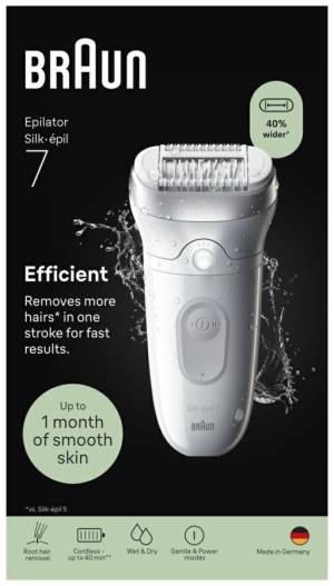Braun Epilatore Elettrico Silk-épil 7 SE7000 Silver