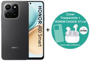 Honor 400 Smart 8+256GB 6.7" 4G Velvet Black DS ITA + Choice X7 Lite