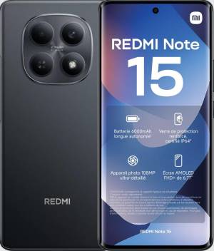 Xiaomi Redmi Note 15 8+256GB 6.77" NFC Black DS EU