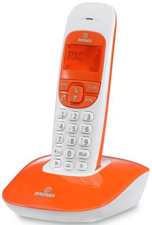 Telefono Cordless Brondi Nice Arancio