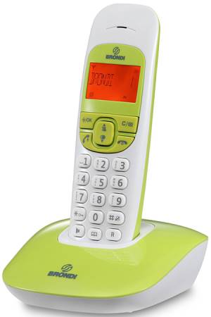 Telefono Cordless Brondi Nice Bianco/Verde
