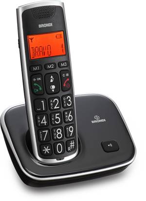 Telefono Cordless Brondi Bravo Gold 2 Nero