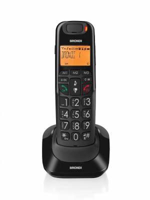 Telefono Cordless Brondi Bravo Bright Nero