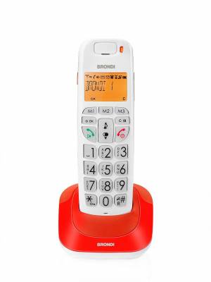 Telefono Cordless Brondi Bravo Bright Rosso