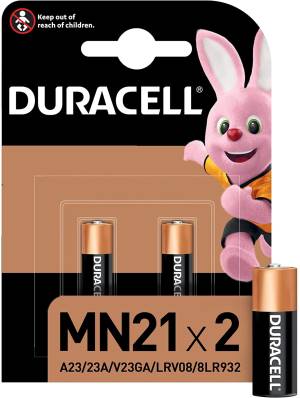 Duracell Batteries 12V MN21 A23/23A/V23GA/LRV08/8LR932 1Cnf/2pcs