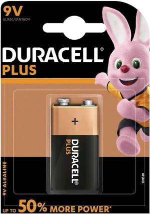 Duracell Batteries 9V Plus 6LR61 MN1604 1Cnf/1pc