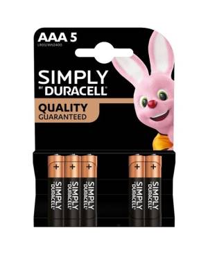Duracell Batterie Mini Stilo AAA Simply LR03 MN2400 1Cnf/5pz