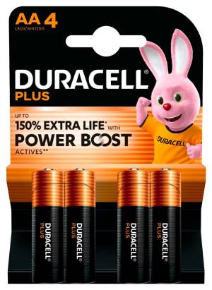Duracell Batterie Stilo AA Plus Power Boost MN1500 1Cnf/4pz