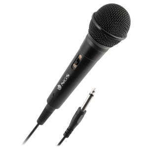 NGS Vocal Microphone Wired Singer Fire 3m Cable Black