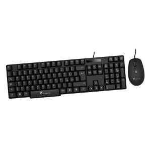 Techmade Wired Keyboard + Mouse Kit Black