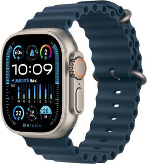 Apple Watch Ultra2 Cell 49mm Titanium Ocean Band Blue ITA MREG3TY/A