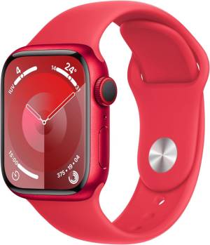 Apple Watch Serie 9 Cell 41mm Aluminium (PRODUCT)Red Sport Band (PRODUCT)Red M/L MRY83QL/A