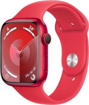 Apple Watch Serie 9 Cell 45mm Aluminium (PRODUCT)Red Sport Band (PRODUCT)Red M/L MRYG3QL/A