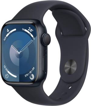 Apple Watch Serie9 41mm Aluminium Case MidNight Sport Band MidNight M/L EU MR8X3QC/A
