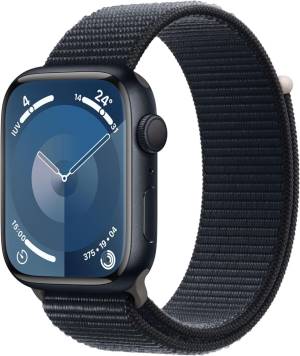 Apple Watch Serie9 45mm Aluminium Case MidNight Sport Loop MidNight EU MR9C3QC/A