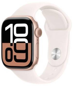 Apple Watch Serie 10 42mm AC/Rose Gold SB/Light Blush M/L MWWJ3QC/A EU