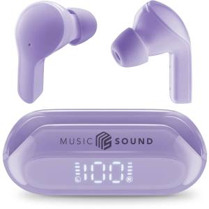 Cellularline MS Earphones Slide 3EQ Modes LCD TWS BT Purple