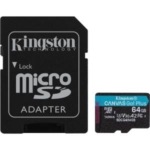 Kingston Micro SD 64GB Canvas Go Plus Gen4 SDCG4/64GB +Ad.SD