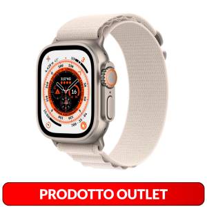 Apple Watch Ultra Cell Seconda Mano 49mm TC StarL./AL Tg.L MQFT3TY/A