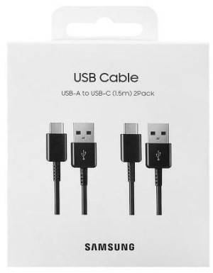 Samsung USB-A to USB-C Cable EP-DG930MB 1.5m 2-Pack Black