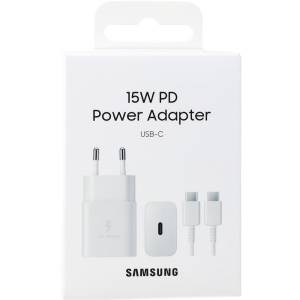 Samsung 15W Charger EP-T1510X PD USB-C +1m USB-C Cable White