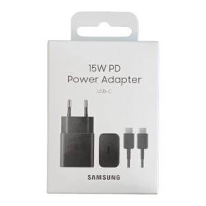 Samsung Caricatore 15W EP-T1510X PD USB-C + Cavo 1m USB-C Black