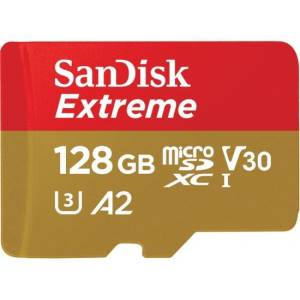 SanDisk Extreme MicroSD 128GB A2 C10 V30 UHS-I SDXC 100MB/s