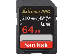 SanDisk Extreme PRO SD 64GB C10 UHS-I SDXC 200MB/s