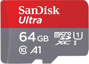 SanDisk Ultra MicroSD 64GB C10 UHS-I SDXC 140MB/s