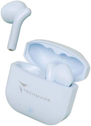 Techmade Wireless Earphones With Charging Box Blue