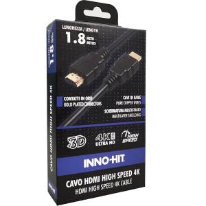 Inno-Hit High-Speed ​​HDMI Cable 4K HDR 60hz 1.8m Black