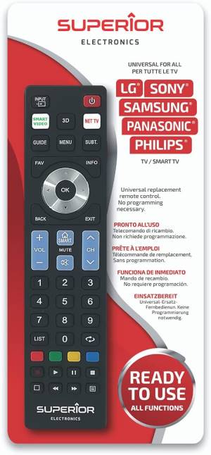 Superior Universal Remote Control Samsung LG Panasonic Sony Philips R5