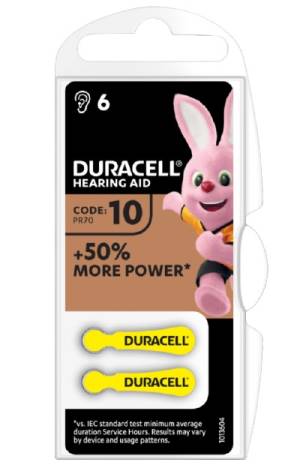 Duracell Batterie AcusticheMedical ActiveAir DA10 1Cnf/6pz