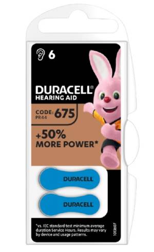 Duracell ActiveAir Batterie 6pz Acustiche Medical DA675 1Cnf/6pz