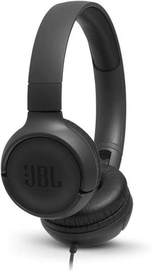 JBL Cuffie Wired Filo Tune 500 T500 +Mic Black