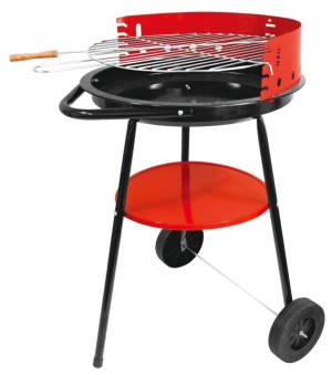 Fenner BBQ Barbecue 34385 Tondo con ruote 45x73cm